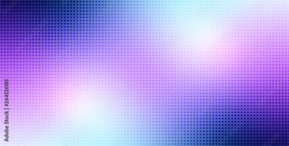 Holographic glowing background with flashes of light. Abstract hologram with halftone texture.