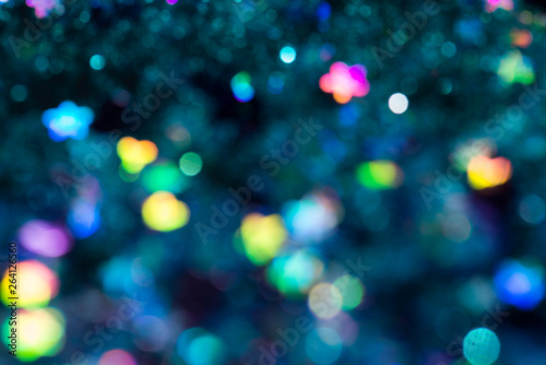 Colorful glitter abstract background with bokeh