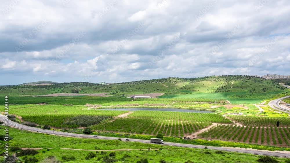 Beautiful Israel landscape in timelapse Beautiful Israel landscape in timelapse
