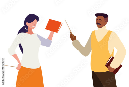 interracial teachers couple characters