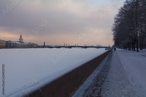 Admiralteyskaya Embankment, St. Petersburg, Russia photo