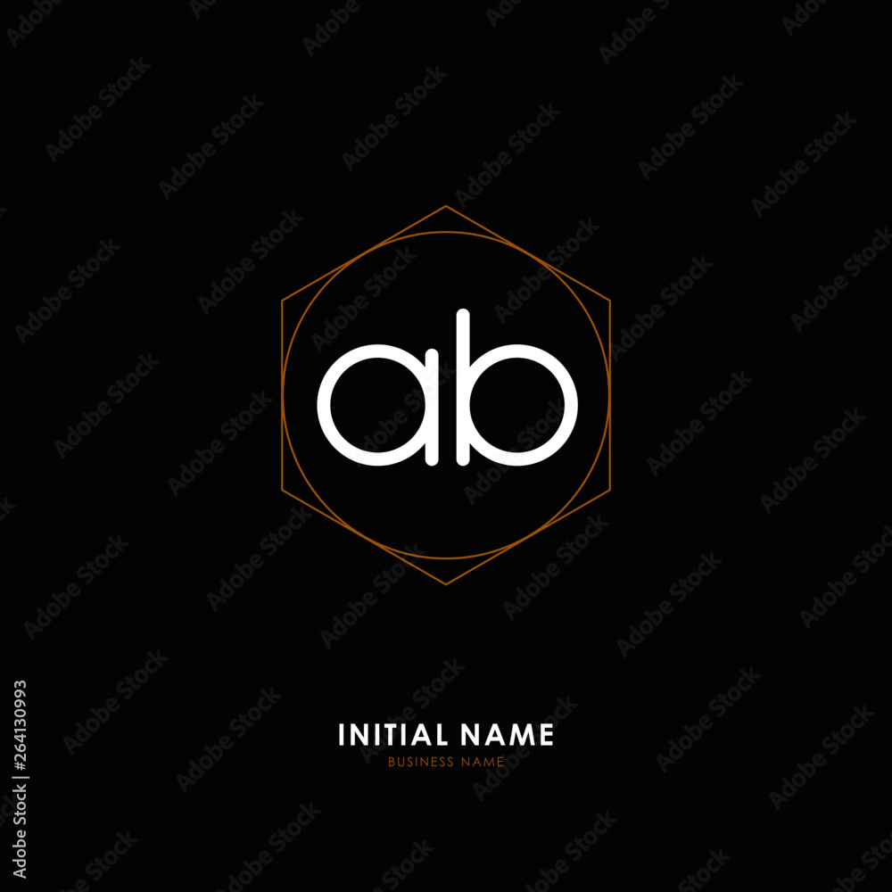 A B AB Initial logo letter with minimalist concept. Vector with scandinavian style logo. A B AB Initial logo letter with minimalist concept. Vector with scandinavian style logo.
