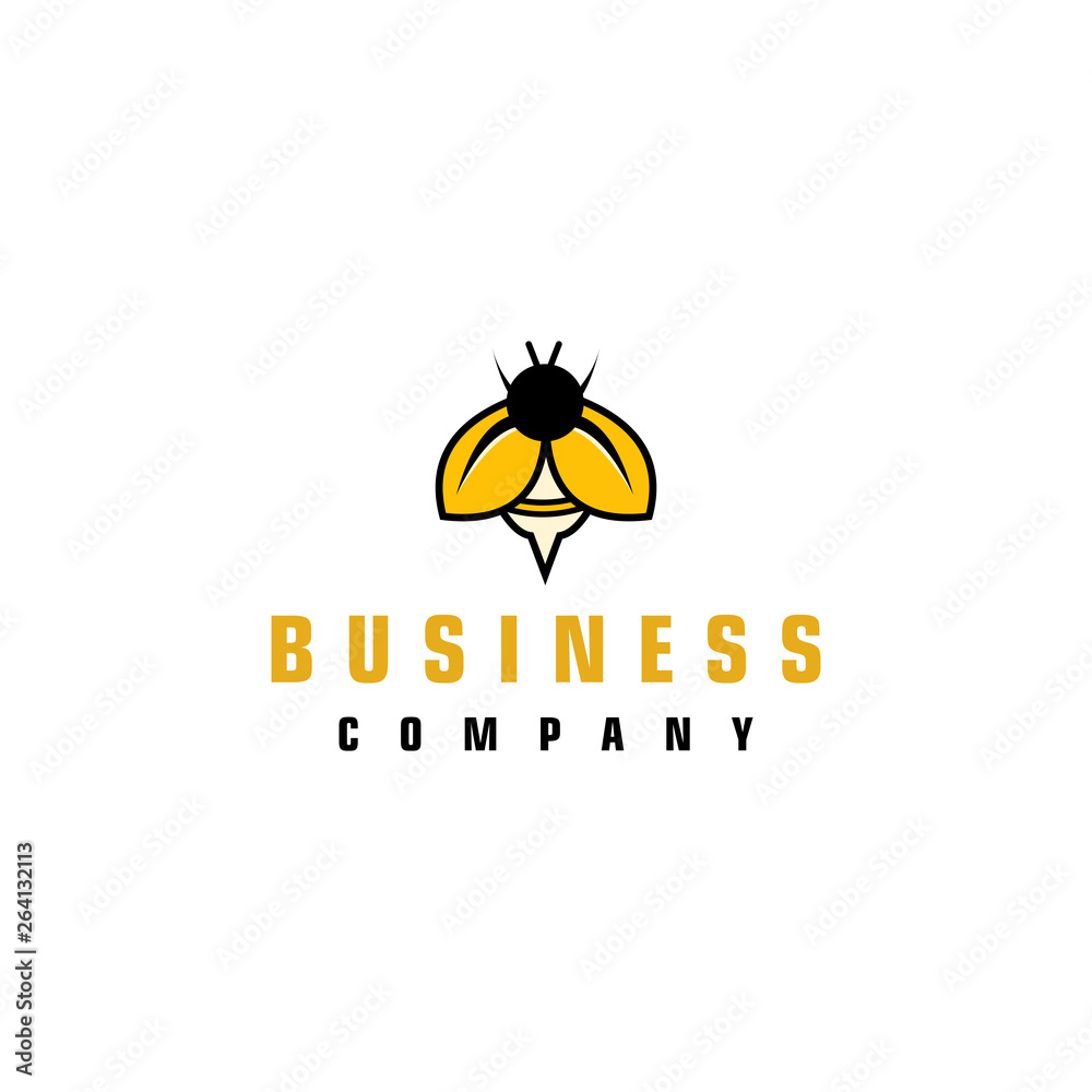 Honeybee logo Vector