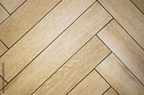 Texture of wooden floorboar and parquet closeup. Elements of finishing in the premises. 