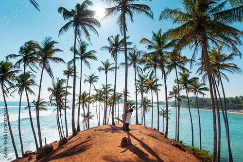 Couple at Coconut tree hill in Mirissa, Sri Lanka