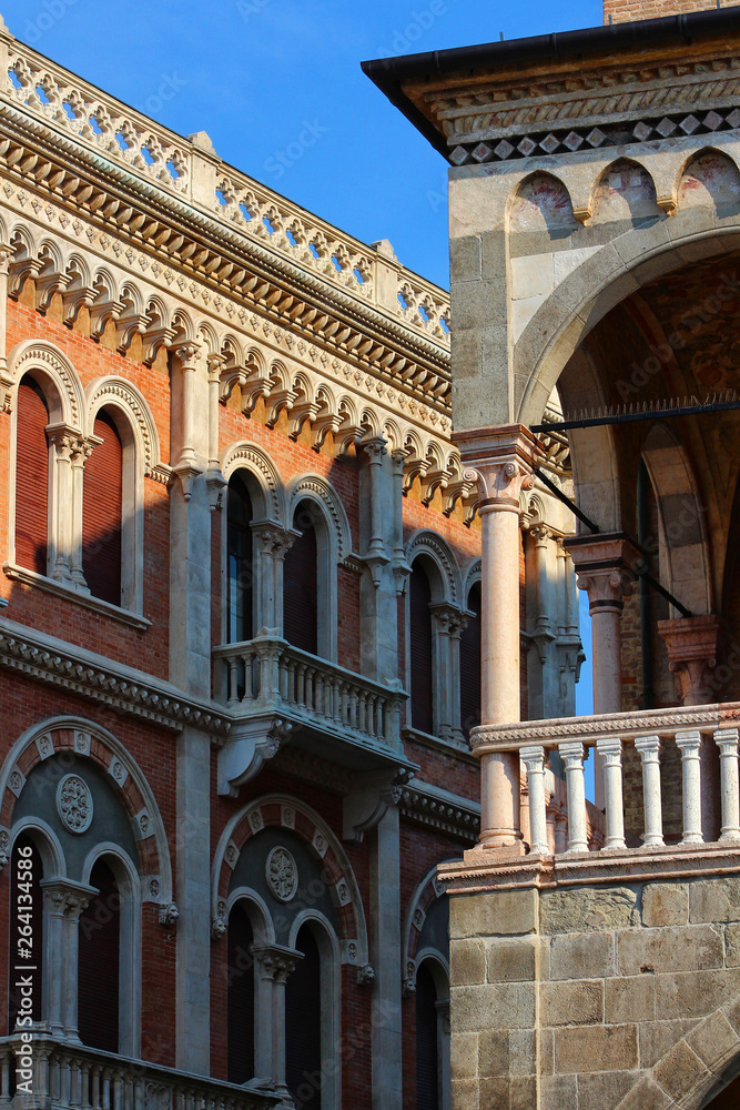 Padova, Italy, historical center, architectural detail