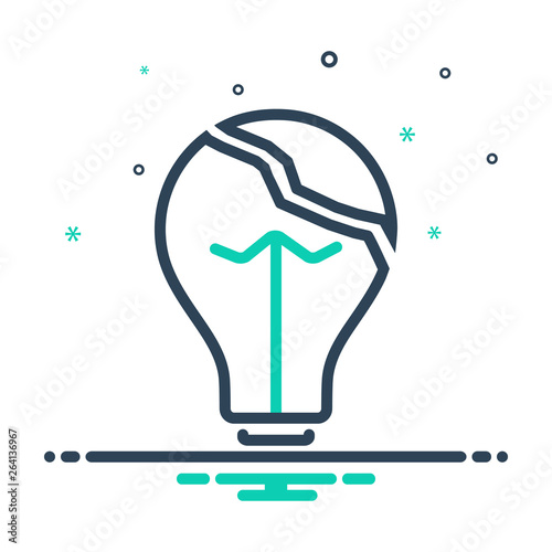 Mix line icon for useless 
