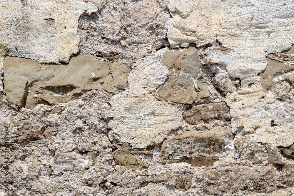 The background natural wall with plaster The background natural wall with plaster