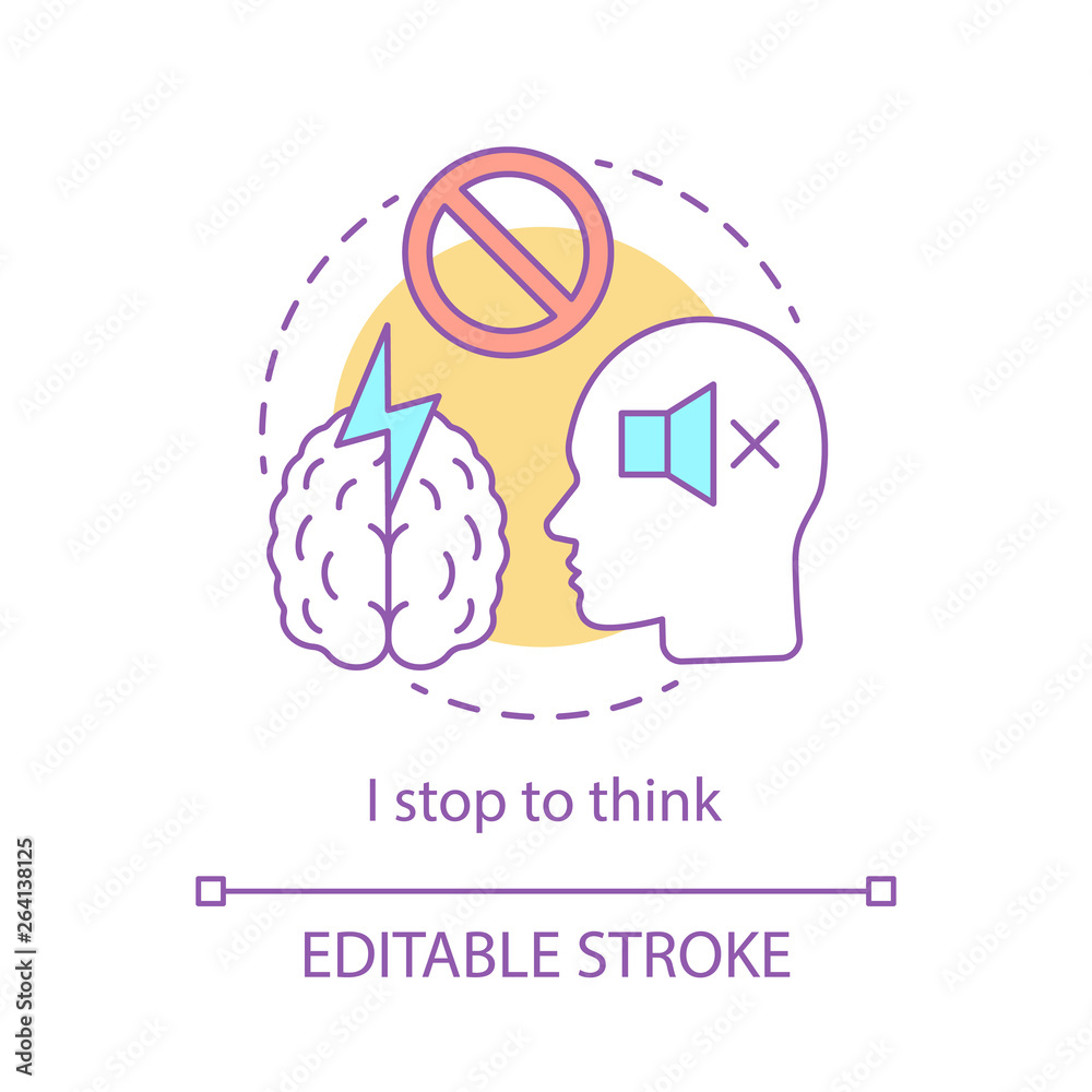 Obraz premium Thinking concept icon