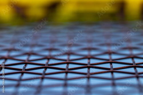 Tennis Schläger Bespannung Saite Detail Hintergrund