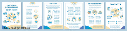 Emotional intelligence brochure template layout