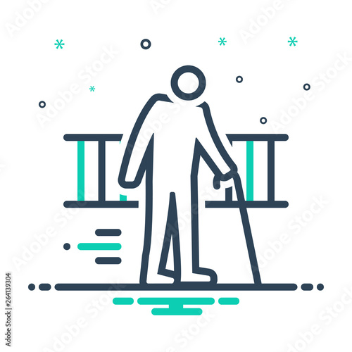 Mix solid icon for ageism 