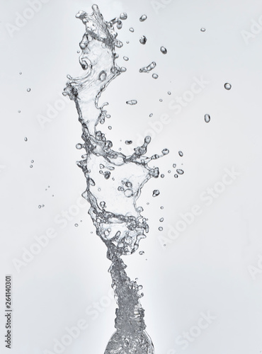 splash water coming out of the bottle