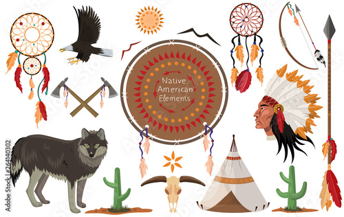 Native American Indian Clip Art Collections