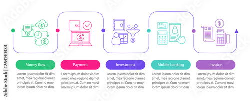 Banking vector infographic template
