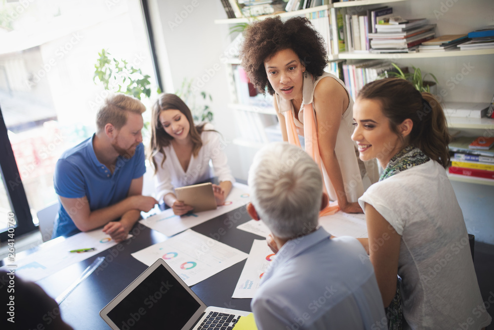 Obraz premium Business People Meeting Conference Discussion Corporate Concept