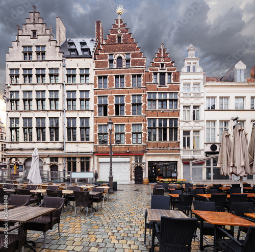 street scene in Antwerpen, Belgium.