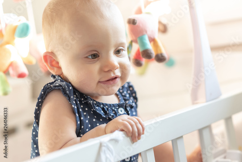 Portrait of cute baby girl