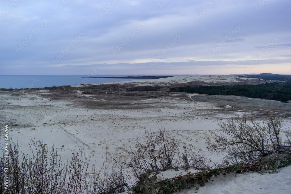 View of Dead Dunes, Curonian Spit and Curonian Lagoon View of Dead Dunes, Curonian Spit and Curonian Lagoon