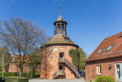 Castle tower in historic city Lauenburg, Germany