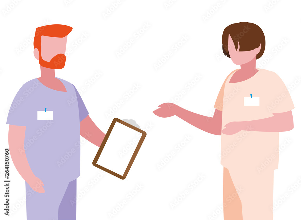 male medicine workers with uniforms male medicine workers with uniforms