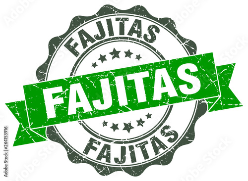 fajitas stamp. sign. seal