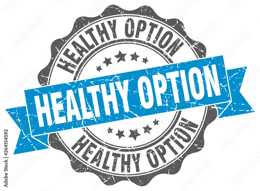 Obraz premium healthy option stamp. sign. seal