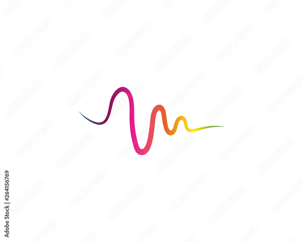 Sound waves vector illustration design Sound waves vector illustration design
