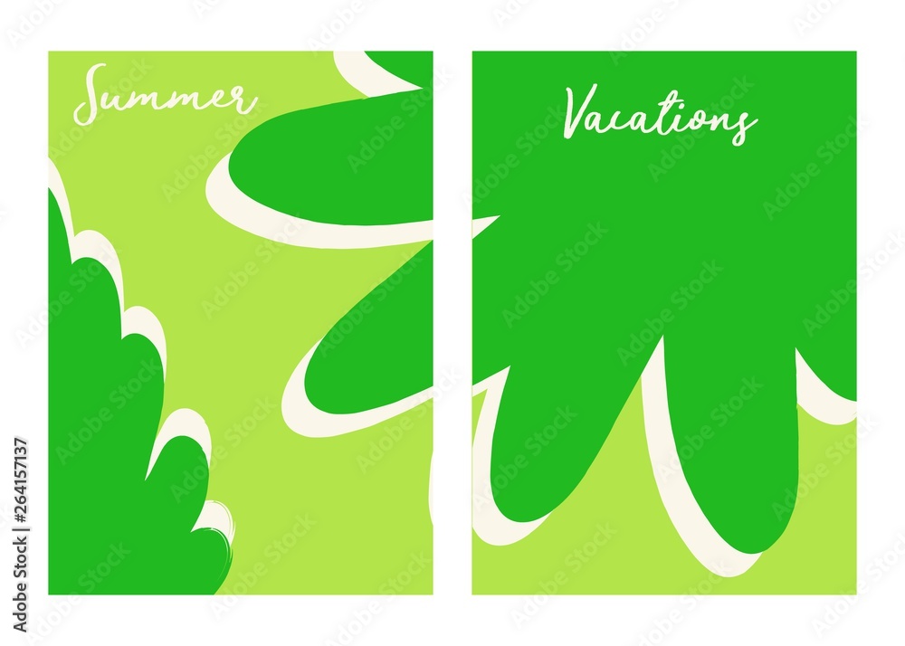 Floral business covers, creative cards, hand drawn posters, botanical templates, spring, summer banners set in green colors. Floral business covers, creative cards, hand drawn posters, botanical templates, spring, summer banners set in green colors.