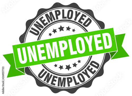 unemployed stamp. sign. seal