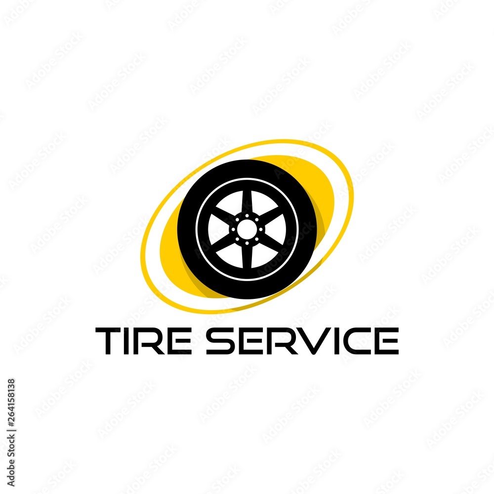 Logo for tire service, Tire Service icon Logo for tire service, Tire Service icon