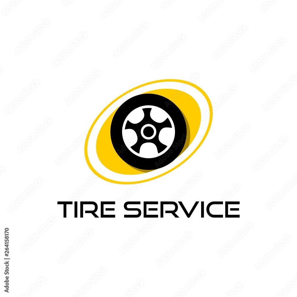 Logo for tire service, Tire Service icon Logo for tire service, Tire Service icon