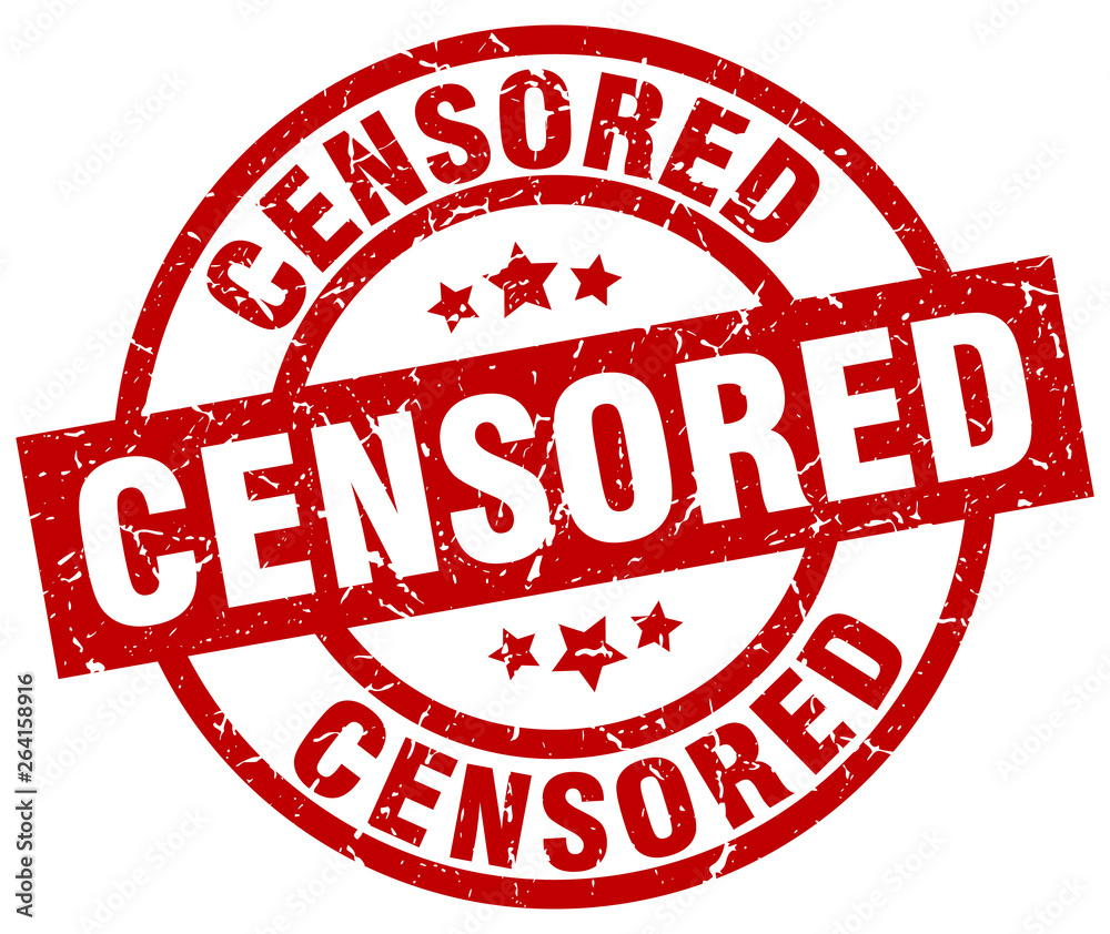 censored round red grunge stamp censored round red grunge stamp