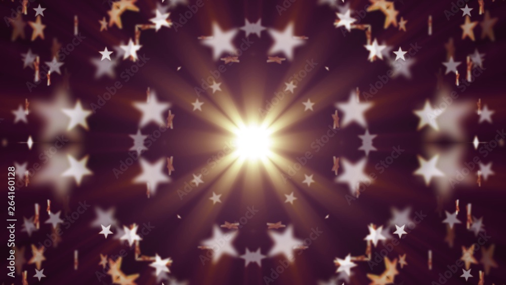 symmetrical shiny stars pattern illustration New holiday colorful universal joyful dance music stock image