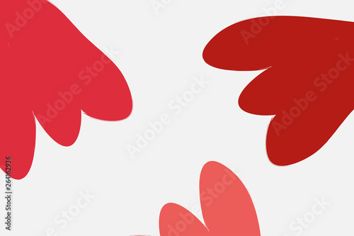 Collage illustration with botanical elements, hand drawn illustration with abstract shapes in summer colors.