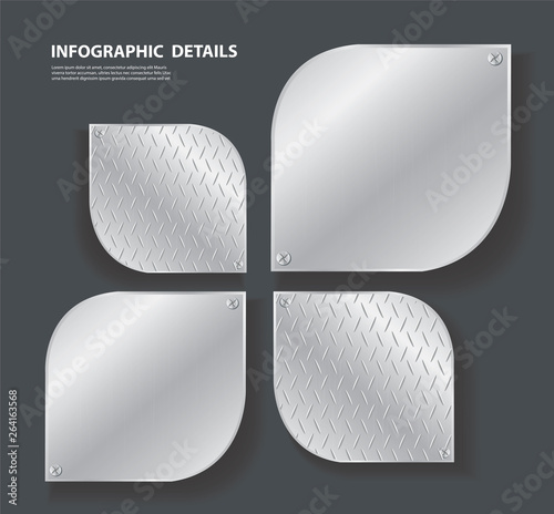 plate metal and space for write background vector illustration EPS 10