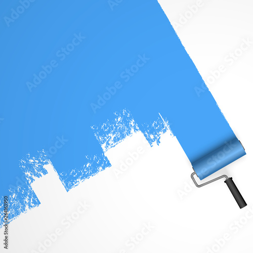 paint roller concept with marking