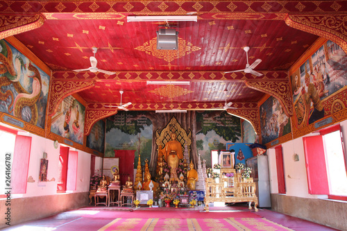 buddhist temple (Wat Phra That Haripunchai) in Lamphun (Thailand)