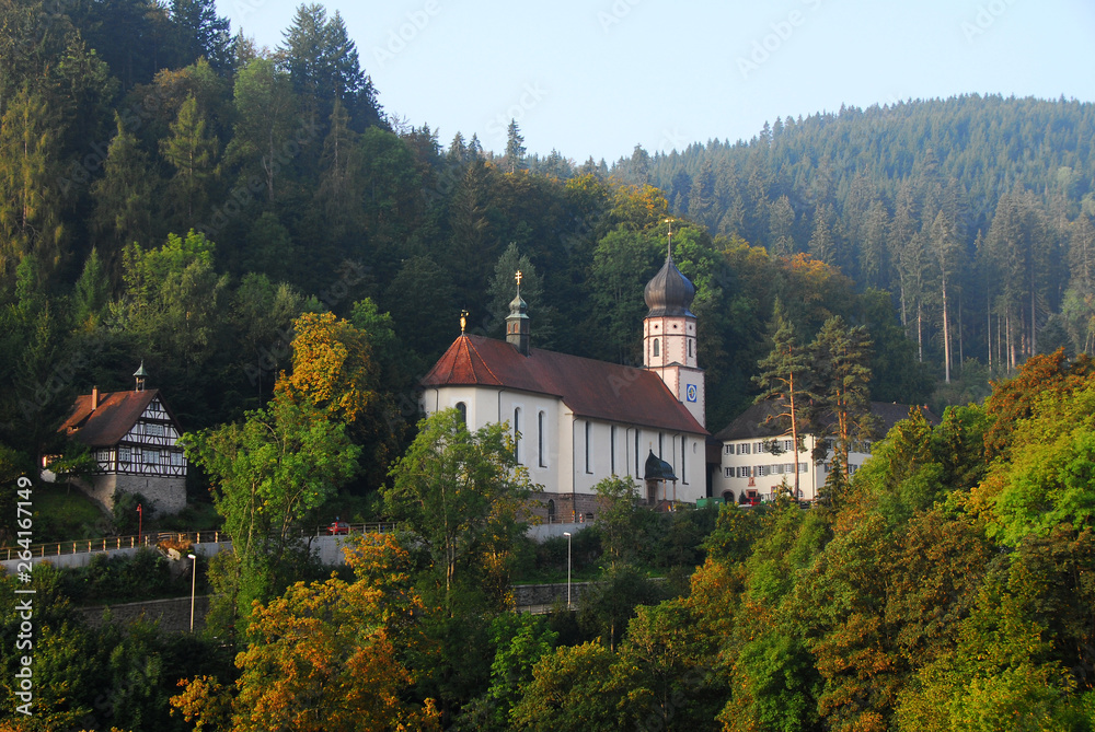 Obraz premium church in the mountains