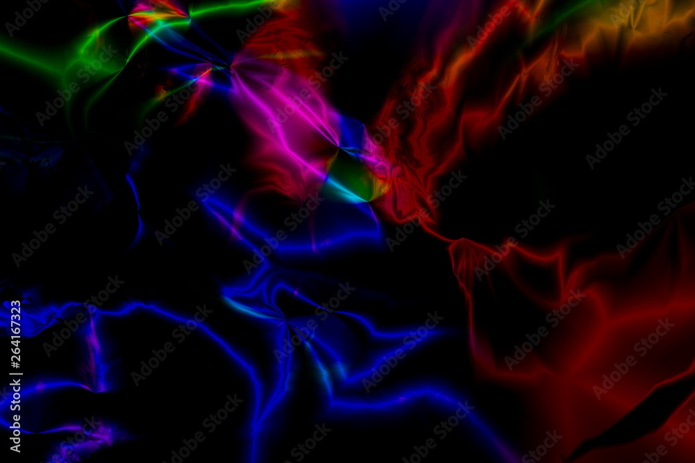 Colorful background made of color gradient tools and reflections  dark mode