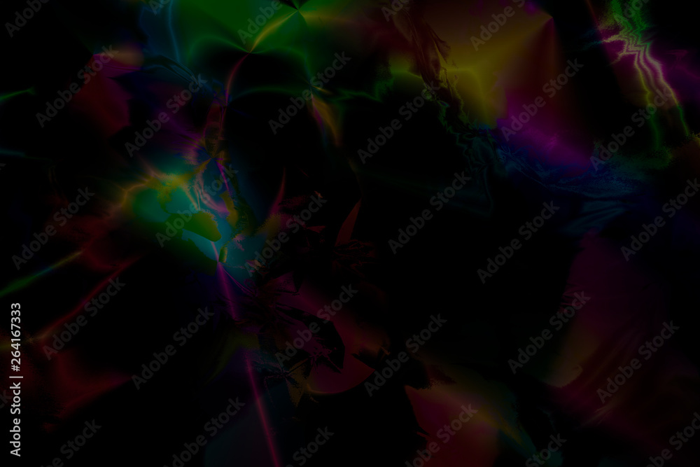 Obraz premium Colorful background made of color gradient tools and reflections dark mode