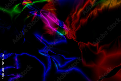 Colorful background made of color gradient tools and reflections dark mode