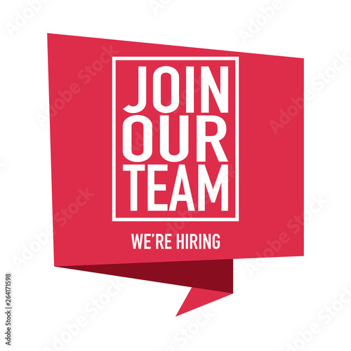 join our team we are hiring vector