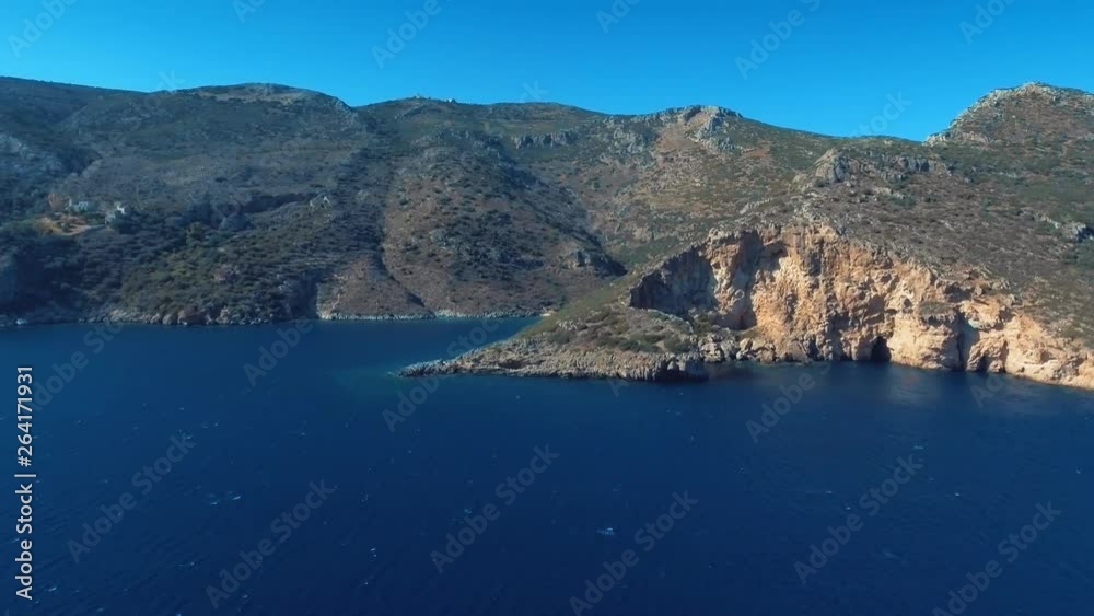 Aerial shots of a seaside in Greece. Aerial shots of a seaside in Greece.