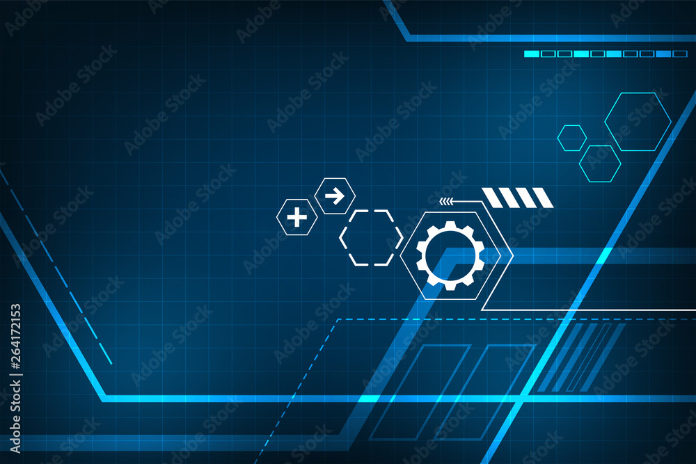 Vector background in the concept of technology. Vector background in the concept of technology.