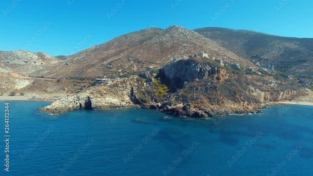 Aerial shots of a seaside in Greece. Aerial shots of a seaside in Greece.