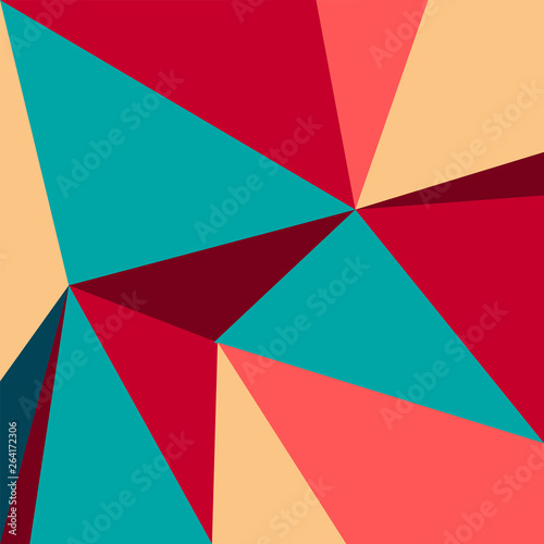 geometry red pink blue colors abstract poligons background