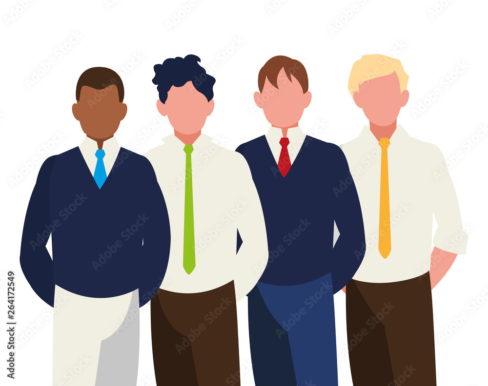 businessmen group teamwork characters businessmen group teamwork characters