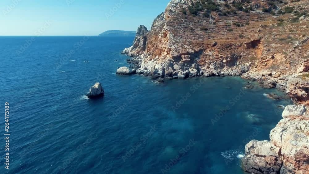 Aerial shots of a seaside in Greece. Aerial shots of a seaside in Greece.