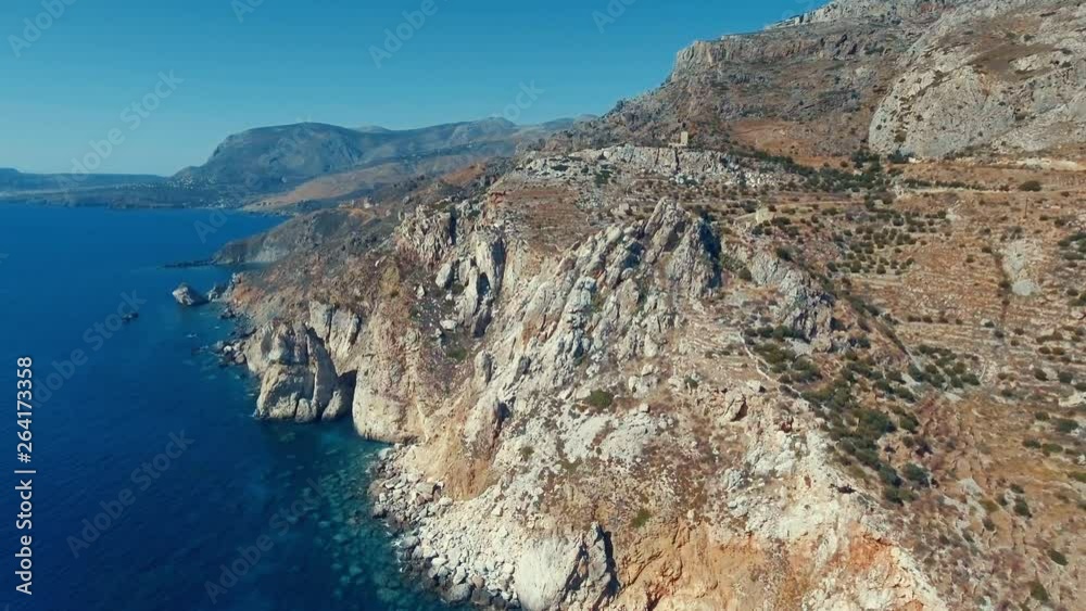 Aerial shots of a seaside in Greece. Aerial shots of a seaside in Greece.